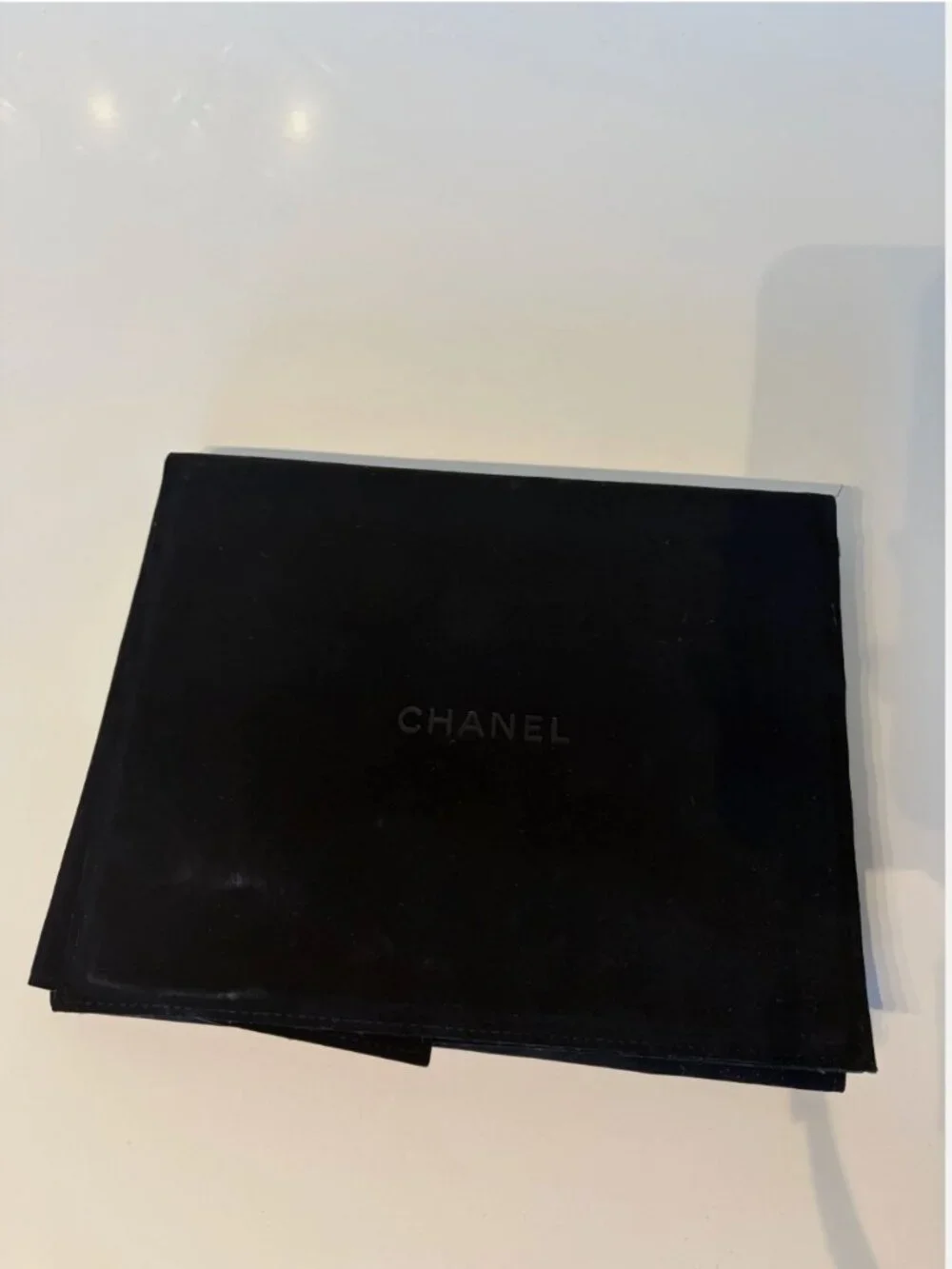 Authentic Chanel Pearl Crystal CC Logo Long Neckalce Ruthenium w Receipt T triba
